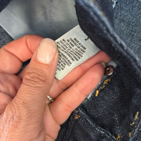 American eagle denim jean mid thigh shorts size 2 - Picture 3 of 4